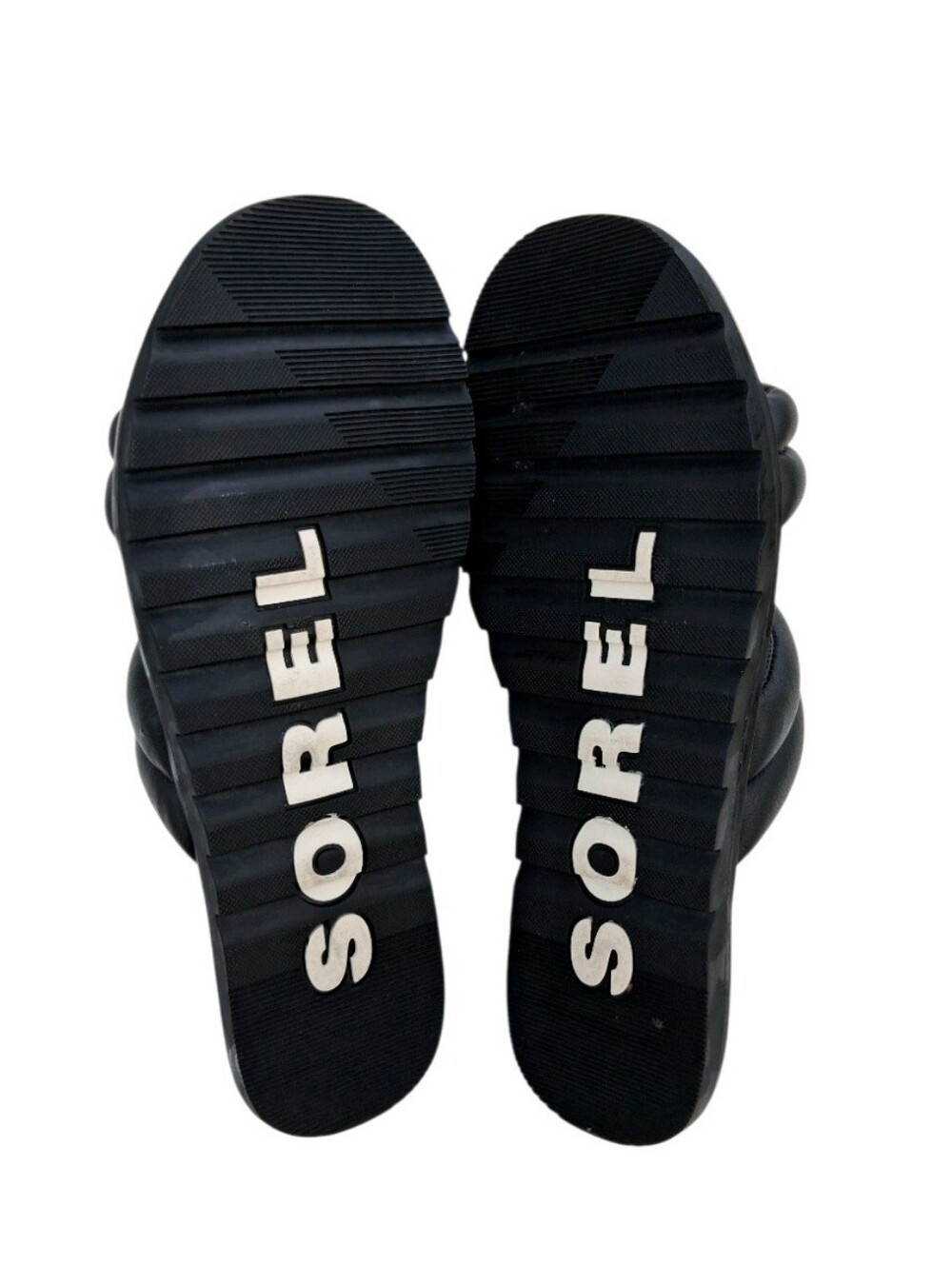 Sorel Ella II Black Puff Slide Sandals Size 8.5 - Picture 12 of 14